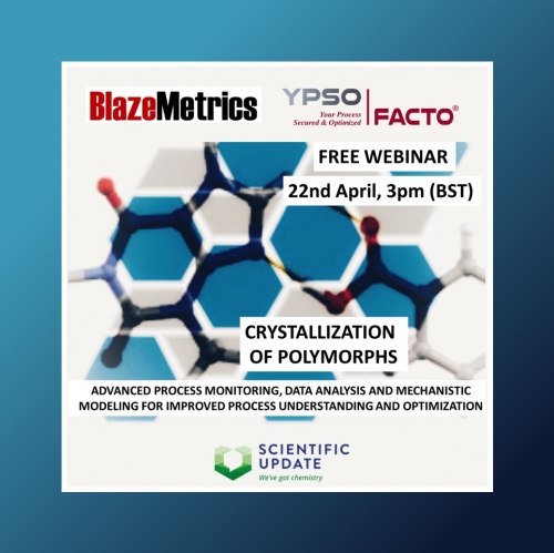 WEBINAR -  Crystallization of polymorphs: advanced process monitoring, data analysis and mechanistic modeling for improved process understanding and optimization