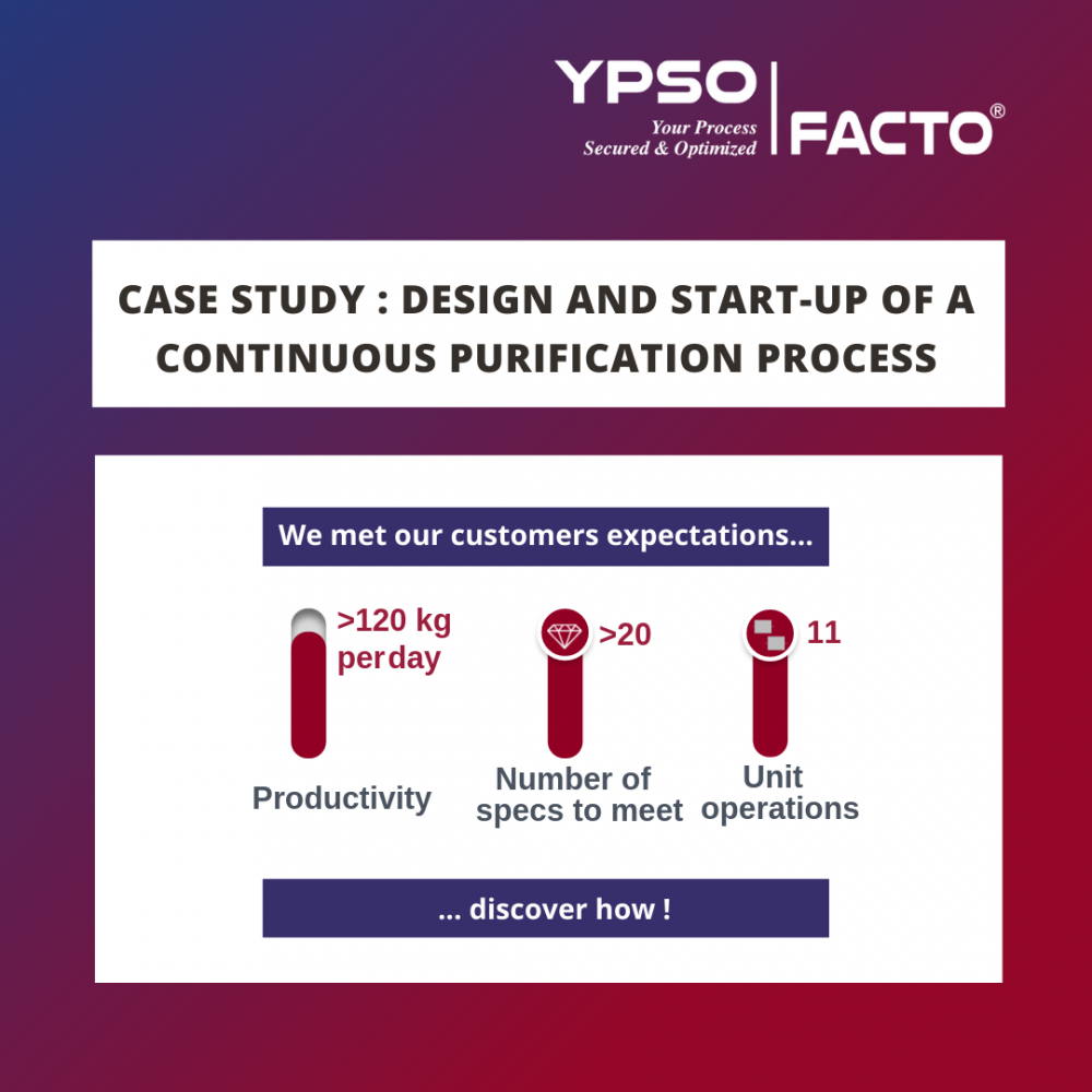 Design and start-up of a continuous purification process