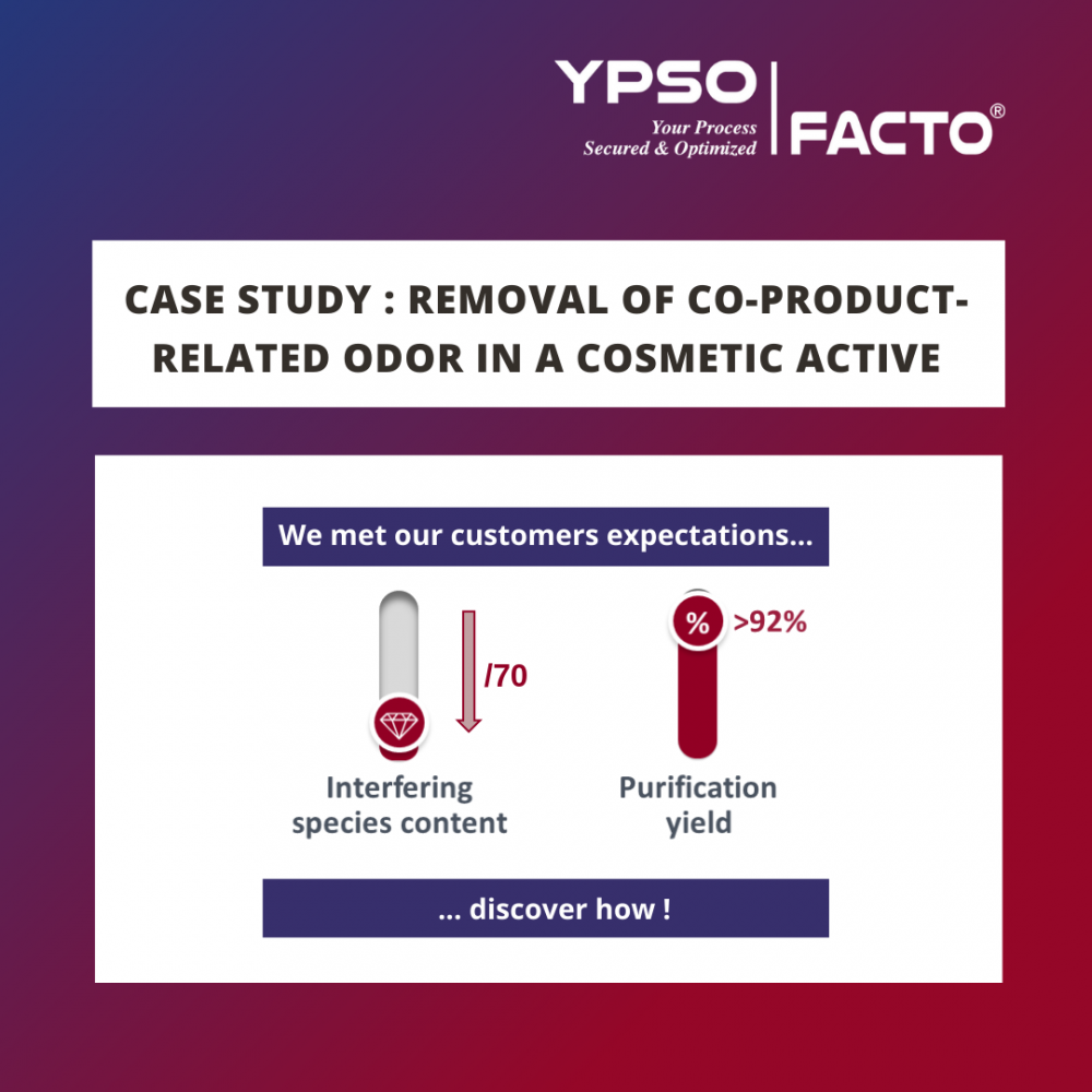 Case Study: Removal of an odorous molecule in a cosmetic product