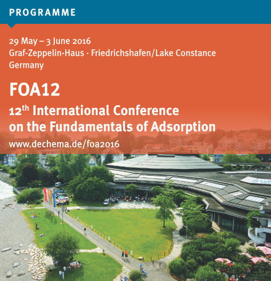 12th International Conference on the Fundamentals of Adsorption