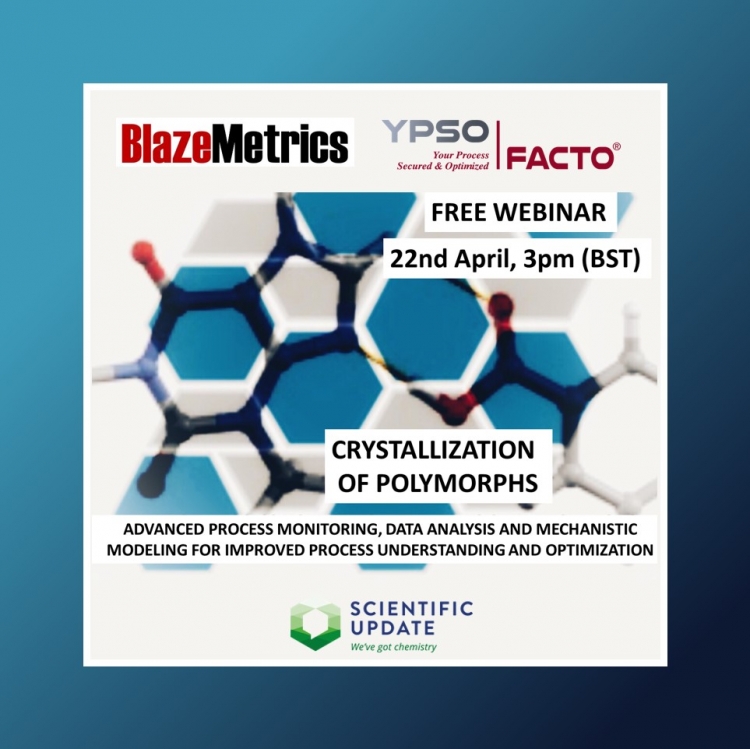 WEBINAR -  Crystallization of polymorphs: advanced process monitoring, data analysis and mechanistic modeling for improved process understanding and optimization